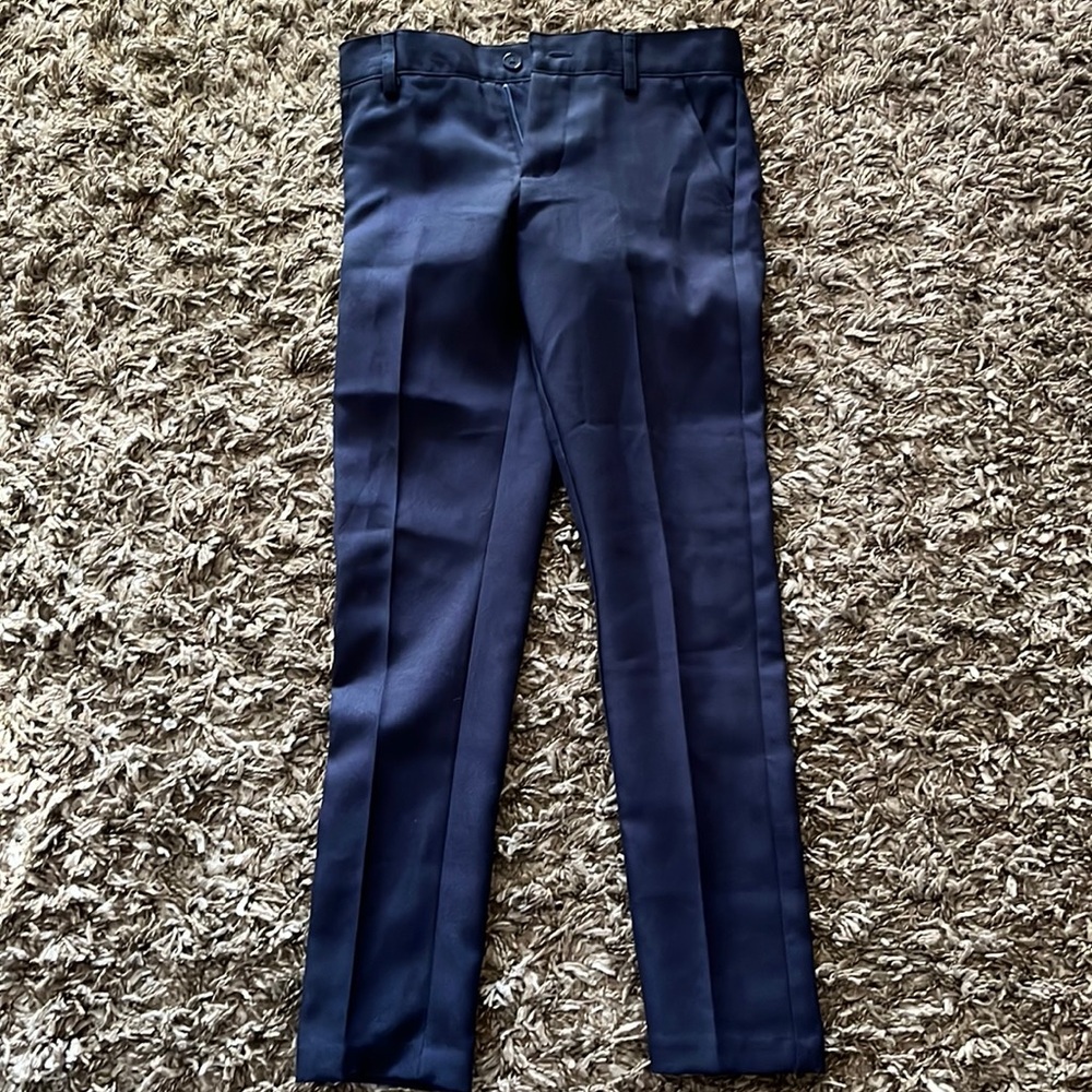 George Navy Blue Pleated Skinny Dress Pant Size 8, excellent used condition